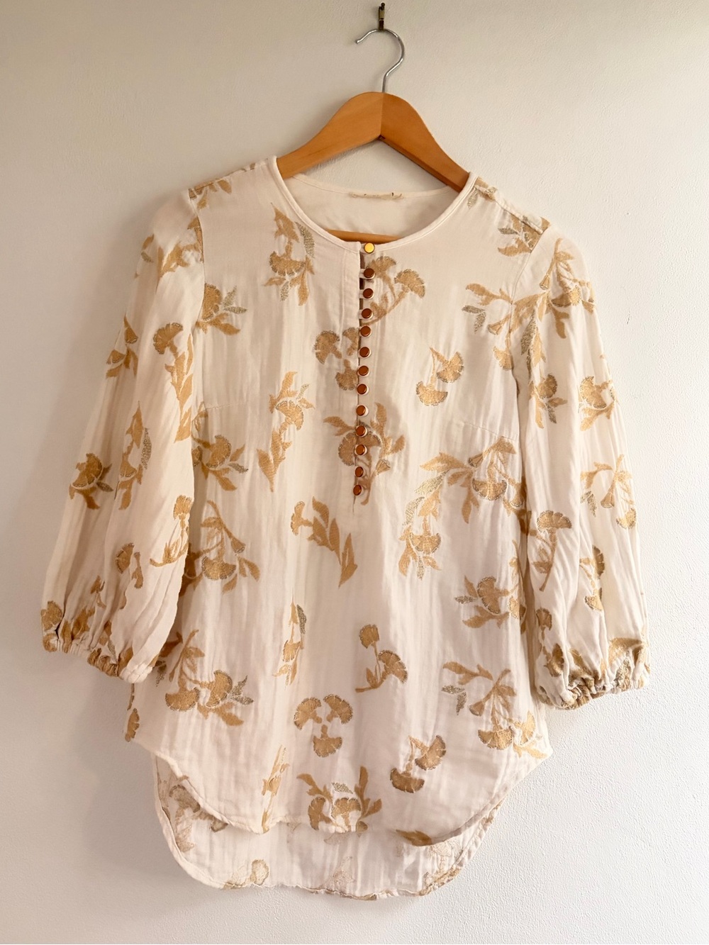 Anthropologie Floreat Atley Peasant Top XS